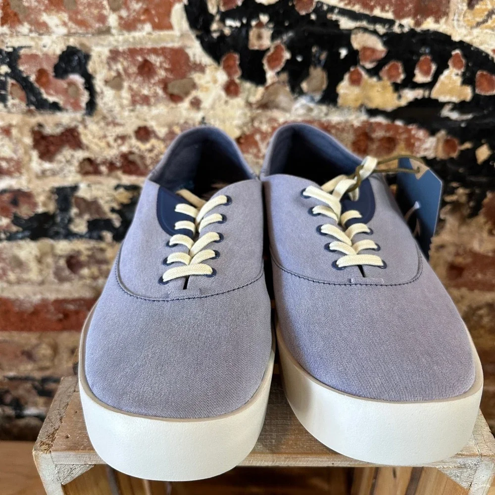 OLUKAI Tradewinds Mens 10 Navy Purple shoes slip on casual NEW